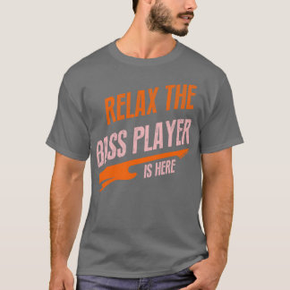 ontspan de basspeler hier t-shirt