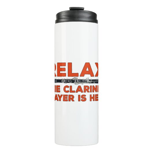 Ontspan de Clarinet Player hier Thermosbeker (Voorkant)