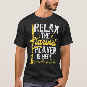Ontspan de Clarinet Player is hier muzikant Clari T-shirt