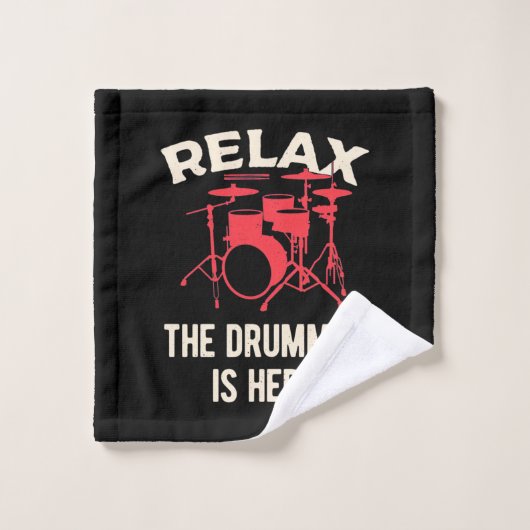 Ontspan de drummer hier washandje (Wasdoekje)