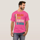 Ontspan de Flutist hier T-shirt (Voorkant volledig)