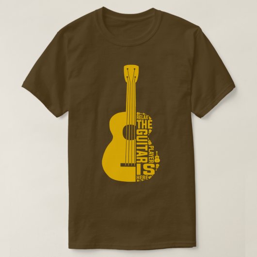 Ontspan de gitaarspeler hier is t-shirt (Design voorkant)