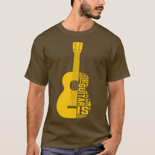 Ontspan de gitaarspeler hier is t-shirt