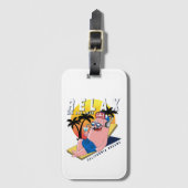 Ontspan de hele dag lang - California Dreams Bagagelabel (Voorkant (verticaal))