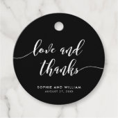 Ontspan de Liefde van het Manuscript en de Aangepa Bedankjes Labels (Voorkant)
