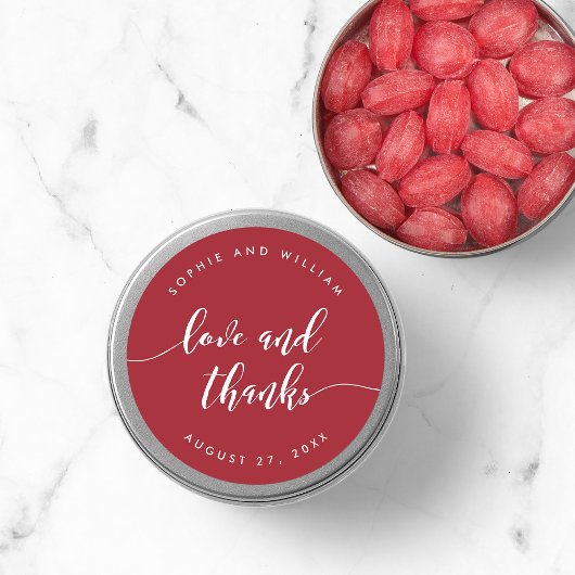 Ontspan de Liefde van het Manuscript en de Aangepa Ronde Sticker