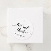 Ontspan de Liefde van het Manuscript en de Weddens Bedankjes Labels (In situ)