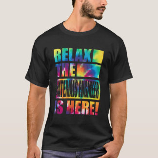 Ontspan de materiaalingenieur is hier t-shirt