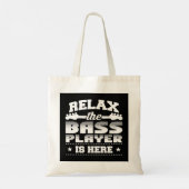 Ontspan de rol van de bass hier grappig is. tote bag (Achterkant)