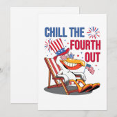 Ontspan de Vierde met een Grappige Patriottische P Kaart (Voorkant / Achterkant)