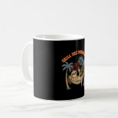 Ontspan de vierde met grappige luiaard retro vakan koffiemok (Voorkant links)