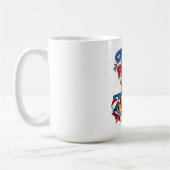 Ontspan de Vierde Patriottische Corgi Koffiemok (Links)
