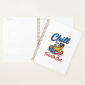 Ontspan de Vierde Patriottische Eend T-Shirt Ontwe Planner (Display)