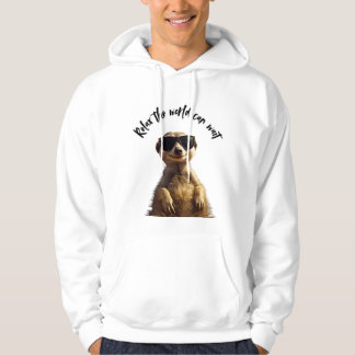 Ontspan – De Wereld Kan Wachten | Koude Meerkat me Hoodie