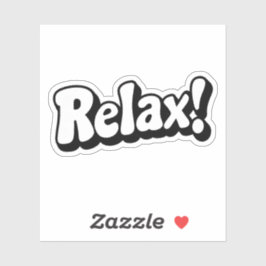 'Ontspan!' Design Sticker