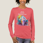 Ontspan diamant kunst Tri-Blend shirt (Voorkant)