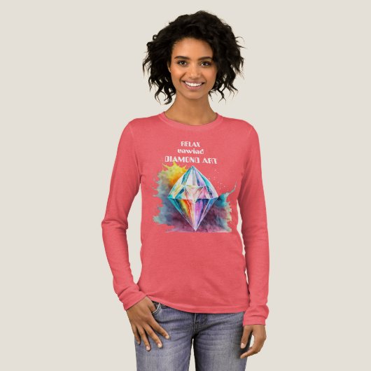 Ontspan diamant kunst Tri-Blend shirt (Voorkant)