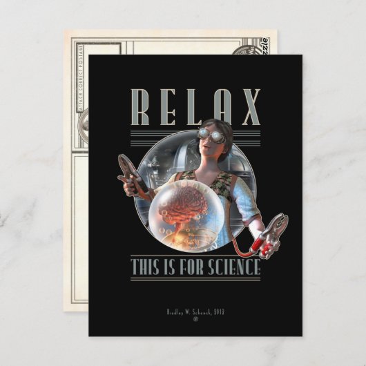 Ontspan: Dit is voor SCIENCE Briefkaart (Voorkant / Achterkant)