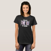 Ontspan Dj is hier de Sound Engine van het muziekc T-shirt (Voorkant volledig)