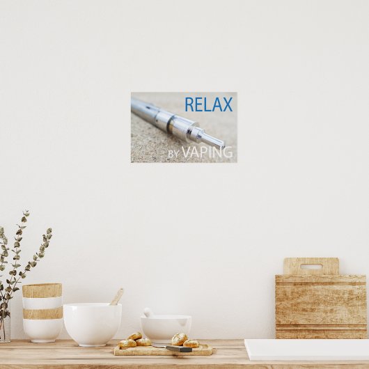 Ontspan door te dampen poster (Keuken)