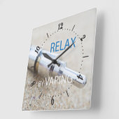 Ontspan door vierkante muurklok te verdampen vierkante klok (Hoek)