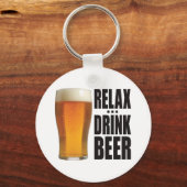 Ontspan Drink bier Sleutelhanger (Voorkant)