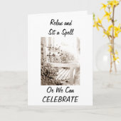 ONTSPAN EEN TWEELINGZUS OF WE KUNNEN DE VERJAARDAG KAART (Gele Bloem)