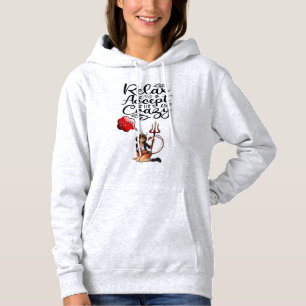 "Ontspan en accepteer de Crazy" Hoodie