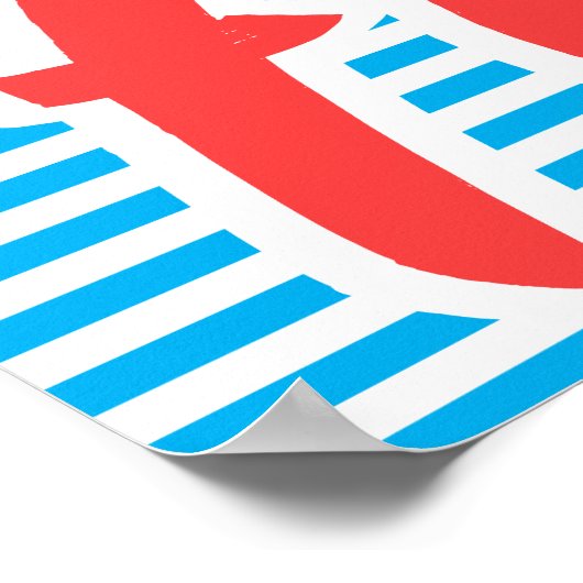 Ontspan en ga met de stroom. poster (Hoek)