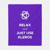 Ontspan en gebruik gewoon Kleros Cozy Blanket Fleece Deken (Voorkant)