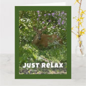 ONTSPAN EN GENIET— GELUKKIGE VERJAARDAG VOOR U KAART (Gele Bloem)