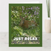 ONTSPAN EN GENIET— GELUKKIGE VERJAARDAG VOOR U KAART (Voorkant)