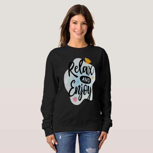 Ontspan en geniet trui (Voorkant volledig)