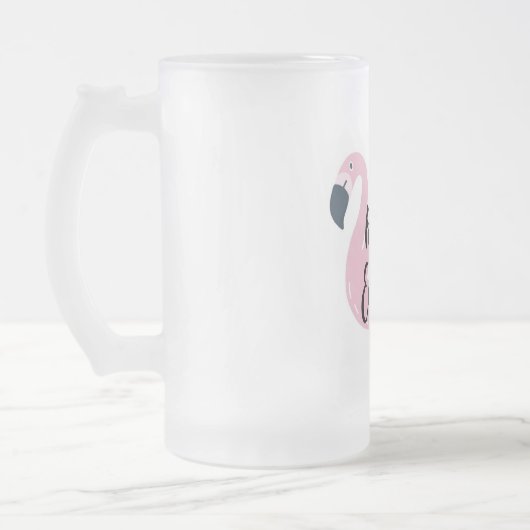 Ontspan en geniet van Flamingo Matglas Bierpul (Links)