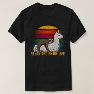 Ontspan en geniet van het leven t-shirt