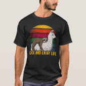 Ontspan en geniet van het leven t-shirt (Voorkant)