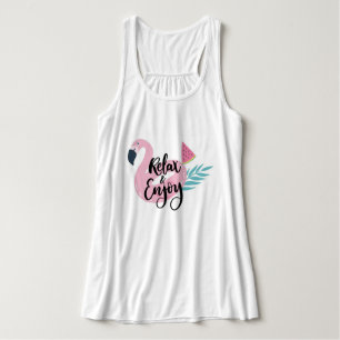 Ontspan en geniet van Tanktop Flamingo