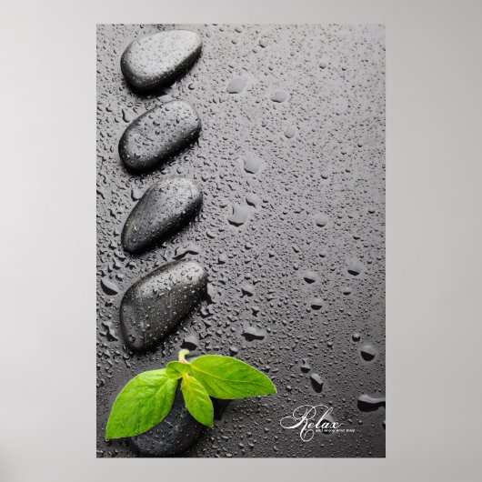 Ontspan en geniet van uw verblijf poster (Voorkant)