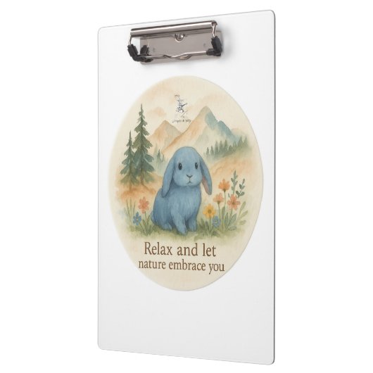 Ontspan en laat de natuur je omarmen klembord (Links)