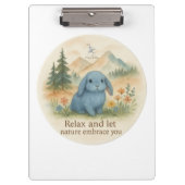 Ontspan en laat de natuur je omarmen klembord (Voorkant)