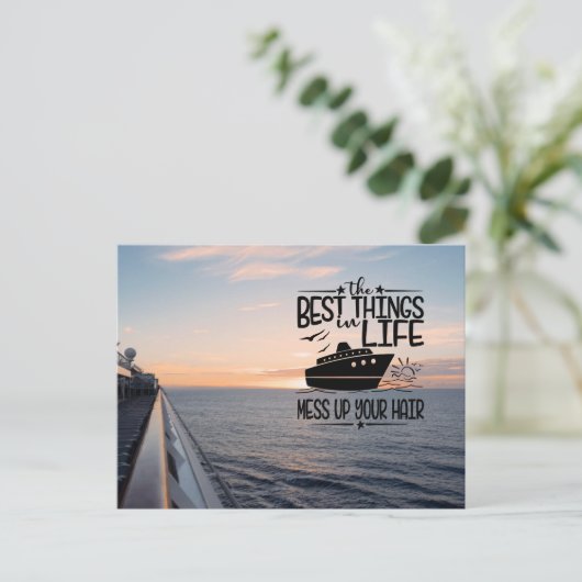 Ontspan en laat je gaan briefkaart (Staand voorkant)