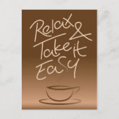 Ontspan en maak het gemakkelijk briefkaart (Voorkant)