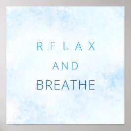 Ontspan en ontsla de Motivatie Waterverven van het Poster