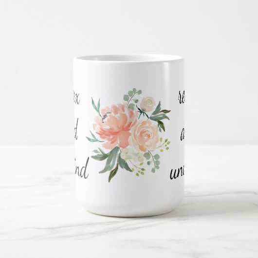 Ontspan en ontwind Floral Koffiemok (Center)