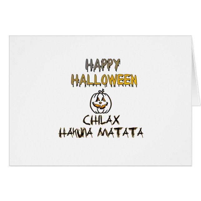 Ontspan en rust gelukkig Halloween (Voorkant Horizontaal)