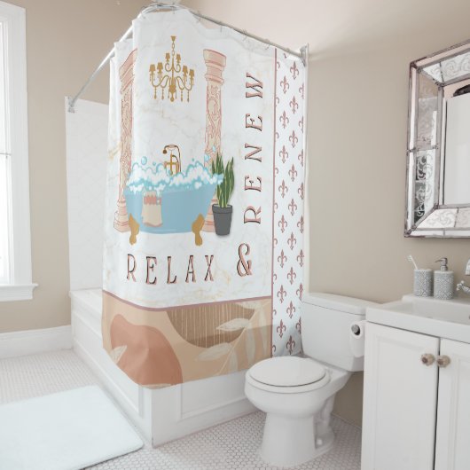 Ontspan en vernieuw het klassieke gordijn van de d (In situ)