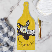 Ontspan - Gele Funky Grappige Giraffe Snijplank