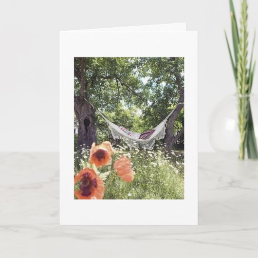 ONTSPAN, GENIET EN GENIET VAN JE VERJAARDAG KAART (Voorkant)