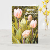 Ontspan, geniet van, vier jaar Kaart (Gele Bloem)