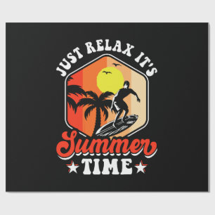 Ontspan gewoon dat het zomertijd is cadeaupapier